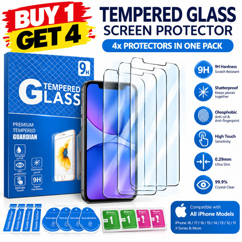 Premium tempered glass screen - glass,