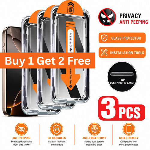 Privacy tempered glass screen - tempered,